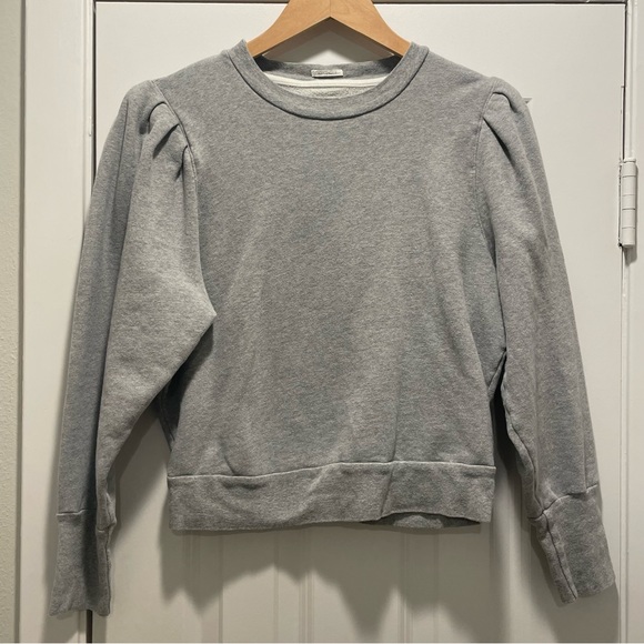 Mother Denim Curveball Puff Shoulder Sweatshirt - Picture 2 of 4